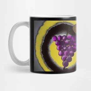 Grapes and circle background Mug